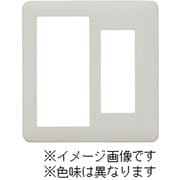NWP-S3-MGY [J・ワイドスリムシリーズ スイッチ+コンセントプレート スイッチ+3コ穴 ラウンドデザイン メタリックグレー色 1個入]