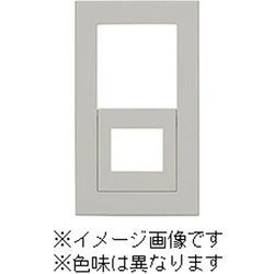 QWC-4-MBK [J・ワイドスリムシリーズ スイッチ+コンセントプレート スイッチ+1コ穴 スクエアデザイン メタリックブラック色 1個入]