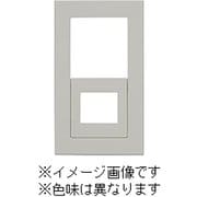 QWC-4-MGY [J・ワイドスリムシリーズ スイッチ+コンセントプレート スイッチ+1コ穴 スクエアデザイン メタリックグレー色 1個入]