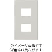 QWD-2-DBM [J・ワイドスリムシリーズ コンセントプレート 1連用 2コ穴 スクエアデザイン ダークブラウンメタリック色 1個入]