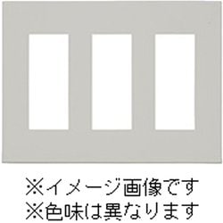 QWD-333-DBM [J・ワイドスリムシリーズ コンセントプレート 3連用 3+3+3コ穴 スクエアデザイン ダークブラウンメタリック色 1個入]