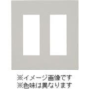 QWD-33-SV [J・ワイドスリムシリーズ コンセントプレート 2連用 3+3コ穴 スクエアデザイン シルバー色 1個入]