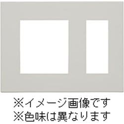 QWD-NT3-SV [J・ワイドスリムシリーズ 保安用プレート SNL-3用 保安灯+コンセント用 3コ穴 スクエアデザイン ダシルバー色 1個入]