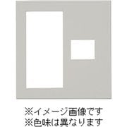 QWP-S1-SV [J・ワイドスリムシリーズ スイッチ+コンセントプレート スイッチ+1コ穴スクエアデザイン シルバー色 1個入]