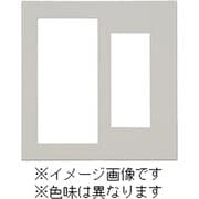 QWP-S3-MGY [J・ワイドスリムシリーズ スイッチ+コンセントプレート スイッチ+3コ穴 スクエアデザイン メタリックグレー色 1個入]