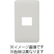 WJD-1-DBM [J・ワイドスリムシリーズ コンセントプレート 1連用 1コ穴 ラウンドデザイン ダークブラウンメタリック色 1個入]