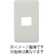 WJD-1-SV [J・ワイドスリムシリーズ コンセントプレート 1連用 1コ穴 ラウンドデザイン シルバー色 1個入]