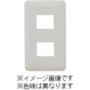 WJD-2-DBM [J・ワイドスリムシリーズ コンセントプレート 1連用 2コ穴 ラウンドデザイン ダークブラウンメタリック色 1個入]