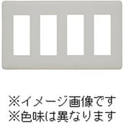 WJD-3333-DBM [J・ワイドスリムシリーズ コンセントプレート 4連用 3+3+3+3コ穴 ラウンドデザイン ダークブラウンメタリック色 1個入]
