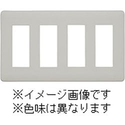 WJD-3333-MBK [J・ワイドスリムシリーズ コンセントプレート 4連用 3+3+3+3コ穴 ラウンドデザイン メタリックブラック色 1個入]