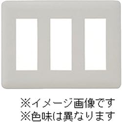 WJD-333-DBM [J・ワイドスリムシリーズ コンセントプレート 3連用 3+3+3コ穴 ラウンドデザイン ダークブラウンメタリック色 1個入]