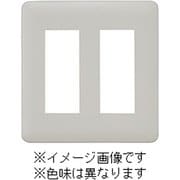 WJD-33-DBM [J・ワイドスリムシリーズ コンセントプレート 2連用 3+3コ穴 ラウンドデザイン ダークブラウンメタリック色 1個入]