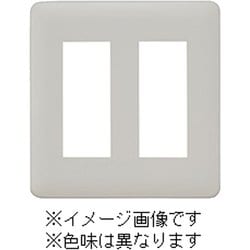 WJD-33-MGY [J・ワイドスリムシリーズ コンセントプレート 2連用 3+3コ穴 ラウンドデザイン メタリックグレー色 1個入]