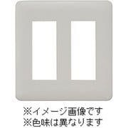 WJD-33-SV [J・ワイドスリムシリーズ コンセントプレート 2連用 3+3コ穴 ラウンドデザイン シルバー色 1個入]