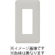 WJD-3-MGY [J・ワイドスリムシリーズ コンセントプレート 1連用 3コ穴 ラウンドデザイン メタリックグレー色 1個入]