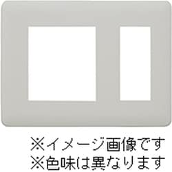WJD-NT3-DBM [J・ワイドスリムシリーズ 保安用プレート SNL-3用 保安灯+コンセント用 3コ穴 ラウンドデザイン ダークブラウンメタリック色 1個入]