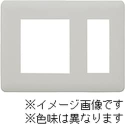 WJD-NT3-MBK [J・ワイドスリムシリーズ 保安用プレート SNL-3用 保安灯+コンセント用 3コ穴 ラウンドデザイン メタリックブラック色 1個入]