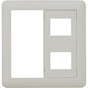 WJC-S2 [J・ワイドシリーズ スイッチコンセントプレート 2連用 スイッチ+2コ穴 1個入]