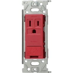 JEC-BN-5GE-R [ニューマイルドビーシリーズ アースターミナル付接地コンセント シングル 赤色 1個入]