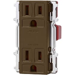 JEC-BN-55GK-C [ニューマイルドビーシリーズ 埋込接地コンセント 接地ダブル チョコレート色 カセットタイプ1個入]