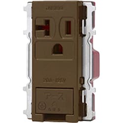 JEC-BN-ITGEK-C [ニューマイルドビーシリーズ アースターミナル付埋込高容量15A・20A兼用 金属枠 高容量 カセットタイプ チョコレート色 1個入]