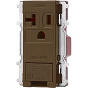 JEC-BN-ITGEK-C [ニューマイルドビーシリーズ アースターミナル付埋込高容量15A・20A兼用 金属枠 高容量 カセットタイプ チョコレート色 1個入]