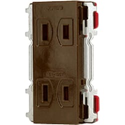 JEC-BN-55K-C [ニューマイルドビーシリーズ 埋込コンセント ダブル チョコレート色 カセットタイプ 1個入]