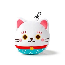 キャラクターグッズ CUSH320 Relaxeazzz アイマスク付もちもちピロー MN 招き猫のラッキーキャット