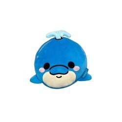 キャラクターグッズ CUSH350 Relaxeazzz アイマスク付もちもちピロー DF イルカのブルー
