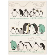 絶滅危惧種 バナナペーパーポストカード Penguin walk bp-pc-10061