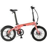 折りたたみ電動アシスト自転車 Morfuns EOLE X 20インチ 外装9段変速 コーラルピンク 66910