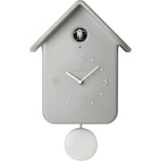 Guzzini ウォールクロック QQ CUCKOO ライトグレー 168602-08