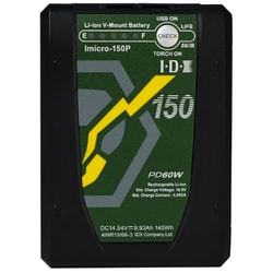 IDX 　Vマウント　lmicro-150 (難あり品) Vマウントマイクロタイプリチウムイオンバッテリー Imicro-150P