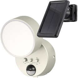 DSLD05SD1（S） [LED センサーライト 屋外 ソーラー 太陽光発電 人感センサー 防水 IP65 角度調整可 フラッシングモード センサー照明 防犯ライト ガレージライト]