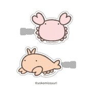 キャラクターグッズ なんでもいきもの アクリルヘアクリップ カニとエビ