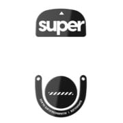 ガラスマウスソール Superglide 2 for Logitech GPro Superlight 2 Black LGS2GB2