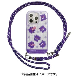 POKE-879B [iPhone 15 Pro用 IIIIfit Loop ケース（イーフィット ループケース） ポケットモンスター ゲンガー]