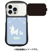 RD-24BL [ロディ iPhone 15/15 Pro用 ハイブリッドガラスケース ブルー]