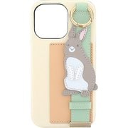 SC13-016YE [ウサギ iPhone 13 / iPhone 13 Pro用 バンド付ケース]
