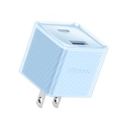 USB AC充電器 PD33WGaN 1C+1A ACチャージャー 33W USB-C×1/USB-A×1 GaN(窒化ガリウム)採用 ブルー BLMDCH04-AC-BL