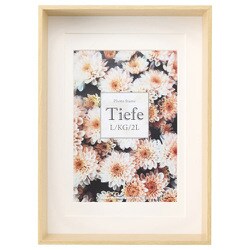 フォトフレーム Tiefe（ティーフェ） L / KG（ハガキ）/2L（カビネ）サイズ ナチュラル FWTF-NT