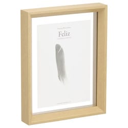 フローティングフォトフレーム Feliz（フェリス） 156×206mm（L/KG/2L） ナチュラル FWFFZ-NT2L