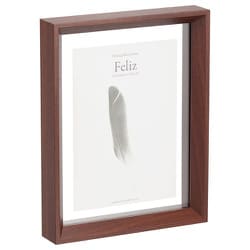 フローティングフォトフレーム Feliz（フェリス） 156×206mm（L/KG/2L） ブラウン FWFFZ-BR2L