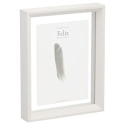 フローティングフォトフレーム Feliz（フェリス） 156×206mm（L/KG/2L） ホワイト FWFFZ-WT2L