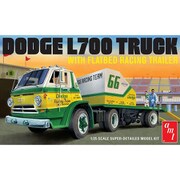 AMT1368 1/25 1966 ダッジ L700 トラック＆フラットベッド レーシングトレーラー [組立式プラスチックモデル]