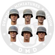 DHM35H03 1/35 WW.II ドイツ軍兵士 戦争疲れ パート2 頭部セット 6個入 [プラモデル用パーツ]