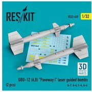 RSK 32-0449 1/32 GBU-12（A・B） 500ポンド レーザー誘導爆弾 2個入 [プラモデル用パーツ]