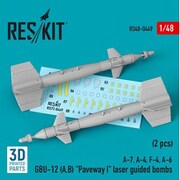 RSK 48-0449 1/48 GBU-12（A・B） 500ポンドレーザー誘導爆弾 2個入 [プラモデル用パーツ]