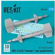 RSK72-0449 1/72 GBU-12（A・B） 500ポンド レーザー誘導爆弾 2個入 [プラモデル用パーツ]
