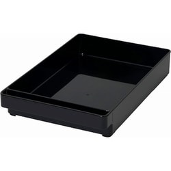 抗菌 野菜室 冷凍室 多目的 収納 トレー 浅型 ブラック AZ-5149